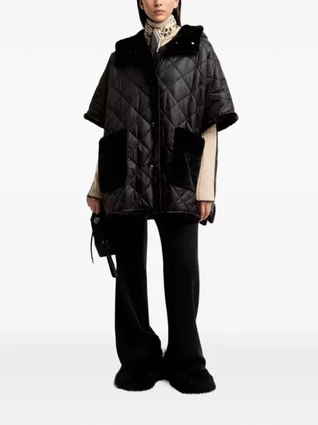 Matlasat geacă Moncler negru