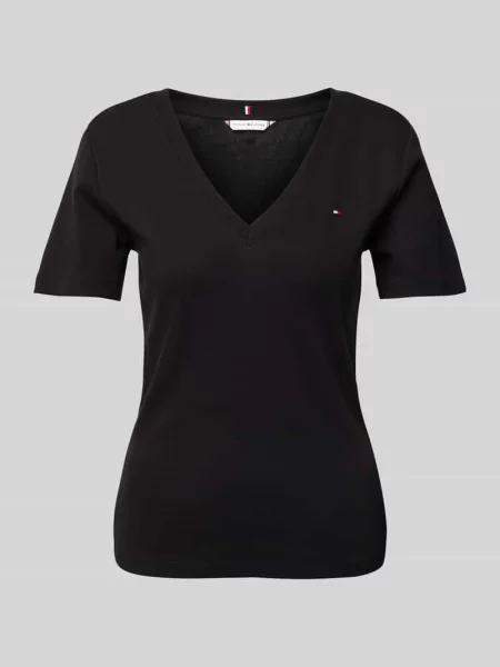 Tommy Hilfiger Koszulka Kobiety jednolity S czarny