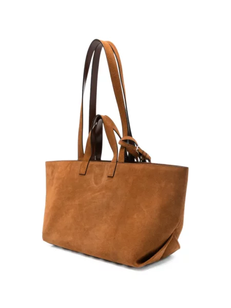 Geantă shopper A.p.c. din piele de căprioară