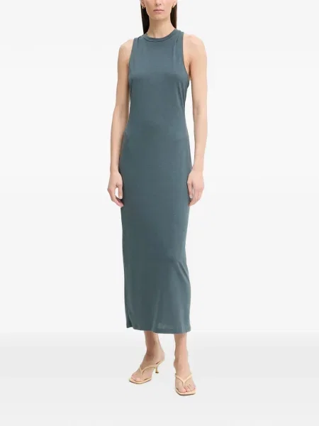 Rochie maxi Sessun fără mâneci albastru