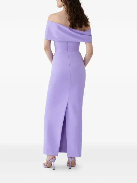 Rochie Carolina Herrera drapată violet