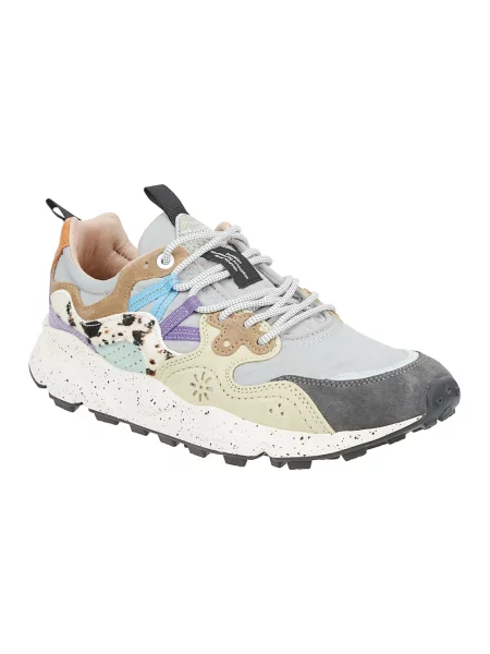 Sneakersy Flower Mountain w kwiatki szare