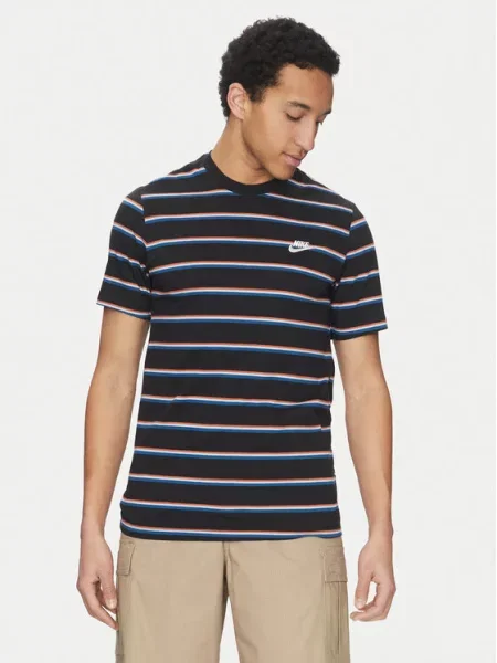 Nike Marškinėliai M Nsw Tee Club Stripe juoda