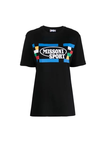 Koszulka Missoni klasyczna z logo czarna