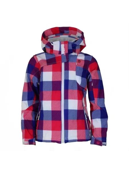 Bluza softshell z nadrukiem dla dziewczynki Peak Mountain Gaveny czerwona