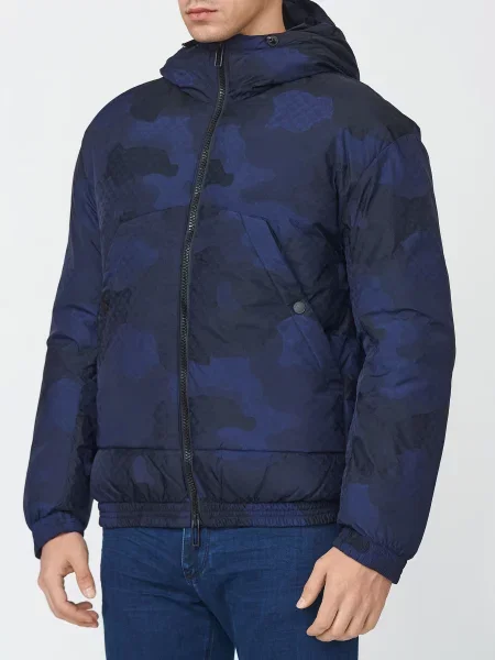 Пуховик Emporio Armani синій