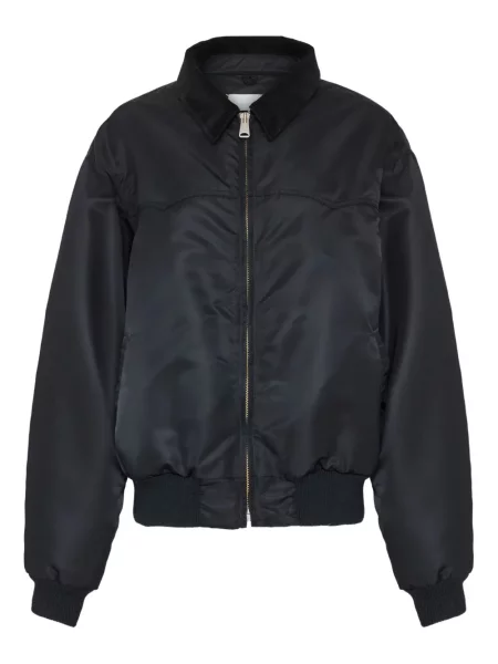 Kołnierzykowy kurtka bomber Maison Margiela sztruksowy czarny