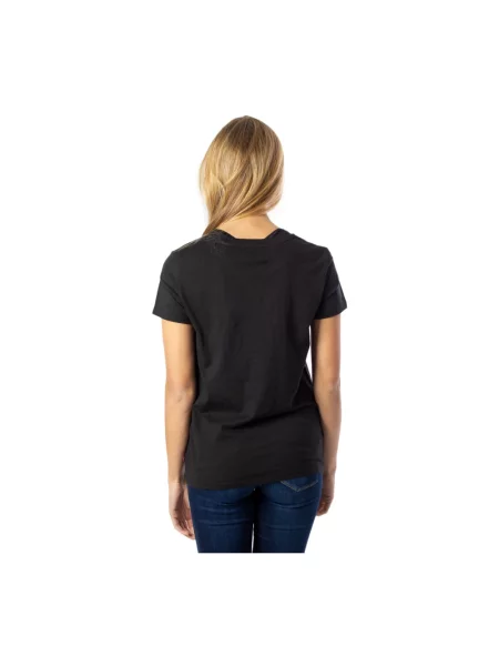 T-shirt z nadrukiem z logo w kształcie skrzydła nietoperza Levi's czarna