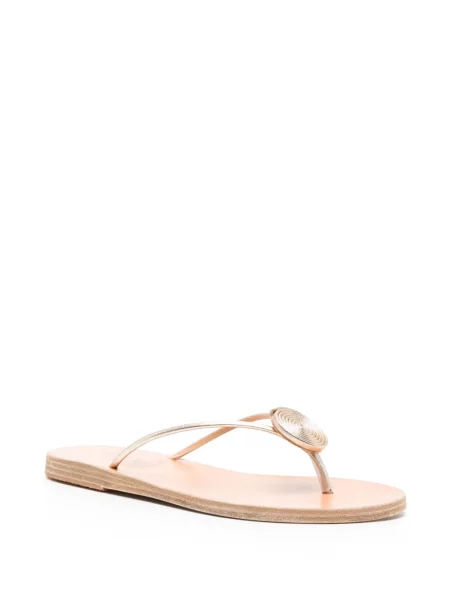Șlapi Ancient Greek Sandals din piele auriu