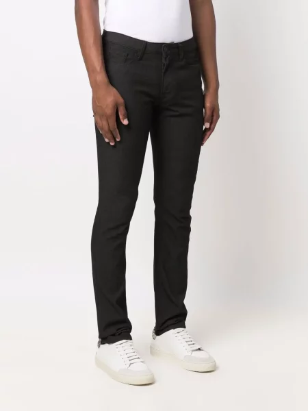 Kalhoty Emporio Armani s autogramem černé