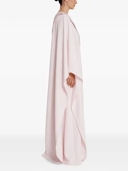 Rochie maxi Safiyaa asimetrică drapată roz
