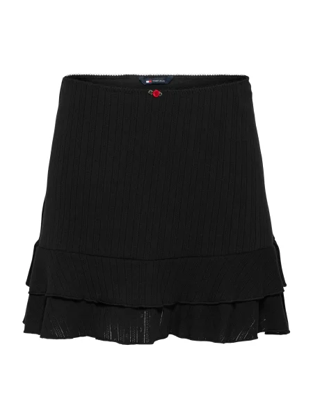 Tommy Jeans Fustă negru