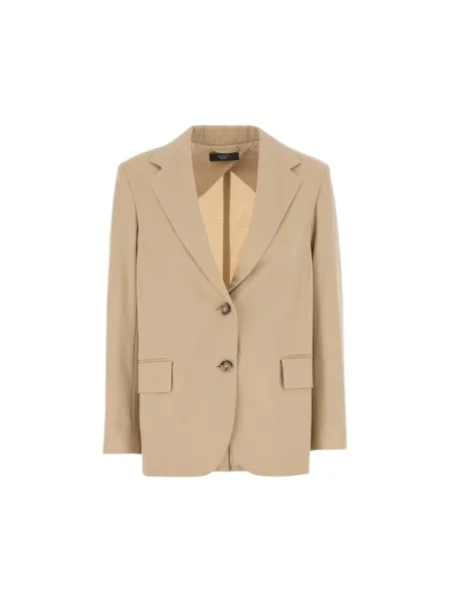 Marynarka Max Mara Weekend z dżerseju beżowa