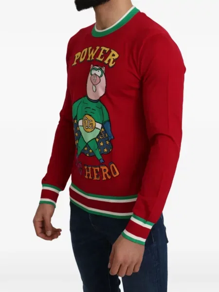 Pulover Dolce & Gabbana roșu