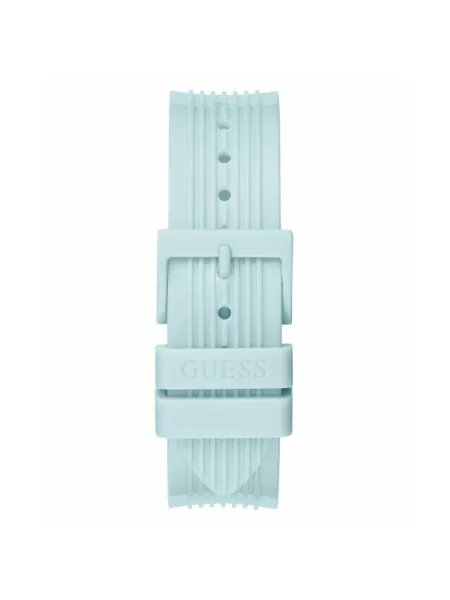 Lniany zegarek Guess niebieski