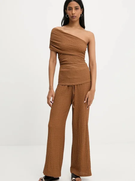 Блуза и панталон Answear Lab дамска кафяво