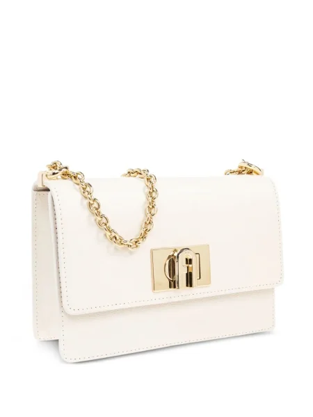 Mini colier Furla cu bretele mini alb