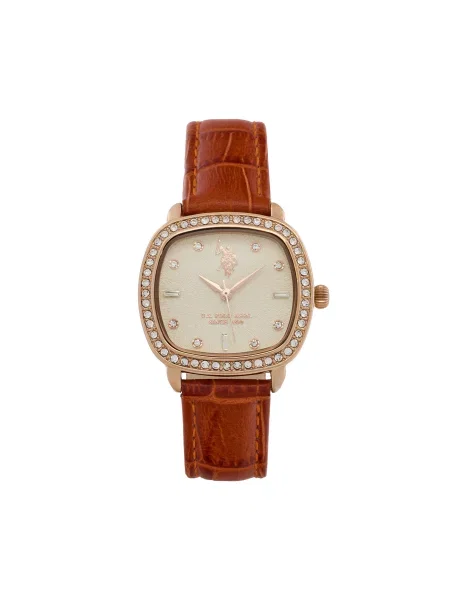 Годинник U.S. Polo Assn. Mirabelle коричневий