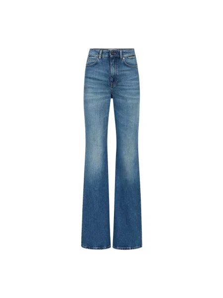 Jeansy dzwony Iceberg z 5 kieszeniami niebieskie