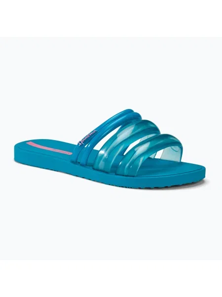 Șlapi de plajă Ipanema Puffer Slide albastru/roz pentru femei albastru