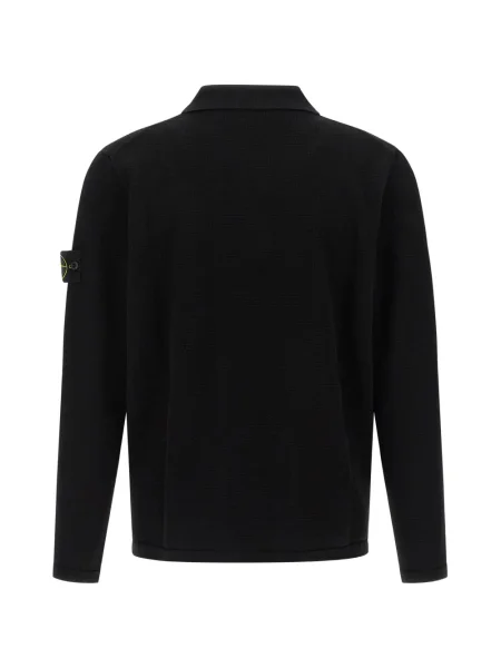 Polo Stone Island cu strasuri negru