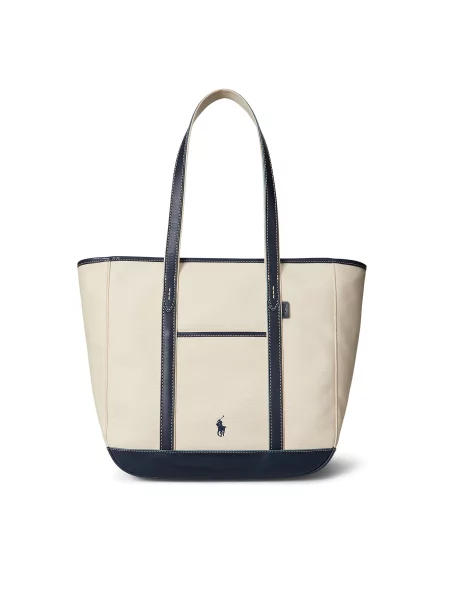 Polo Ralph Lauren Τσάντα Εκρού μπλε