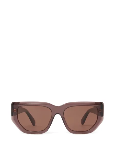 Ochelari de soare Stella Mccartney Eyewear cu imprimeu geometric maro