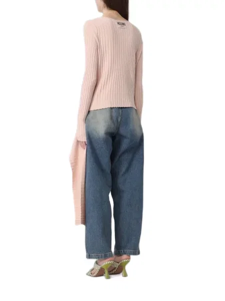 Aszimmetrikus szvetter Moschino Jeans kék