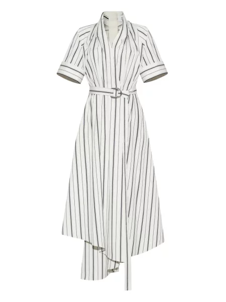 Sukienka midi Adam Lippes do kolan garniturowa biała