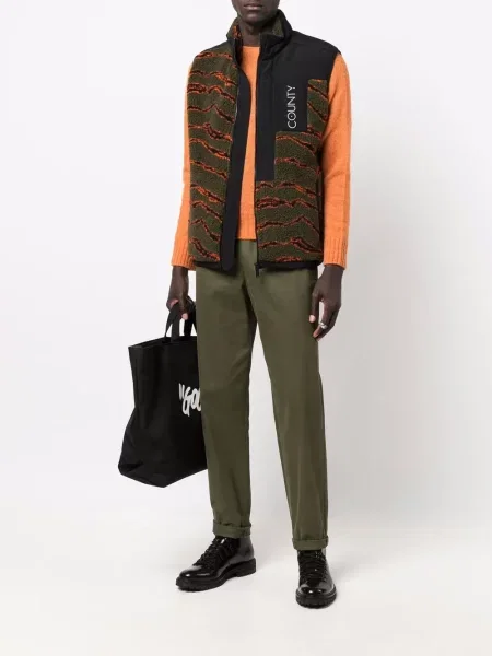 Raštuotas kamufliažinis liemenė Marcelo Burlon County Of Milan žalia