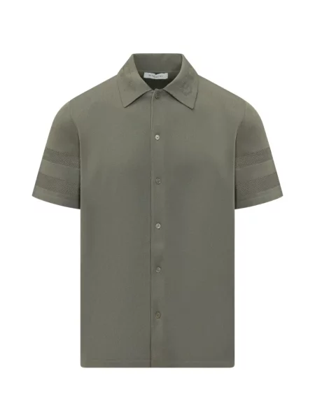 Krátká košile Givenchy s autogramem zelená