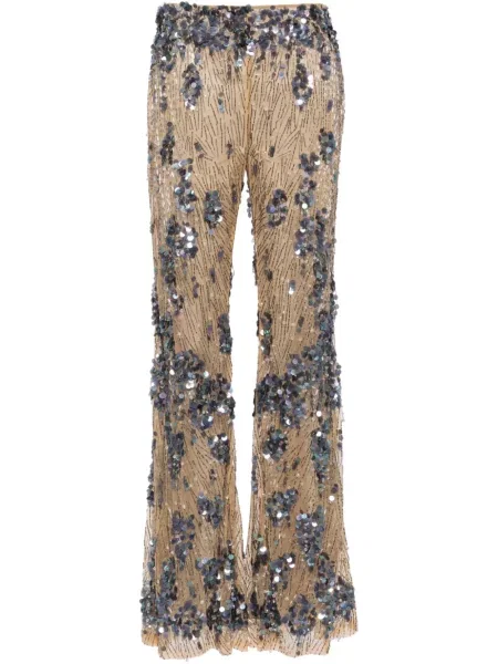 Pantaloni Alberta Ferretti cu paiete evazate
