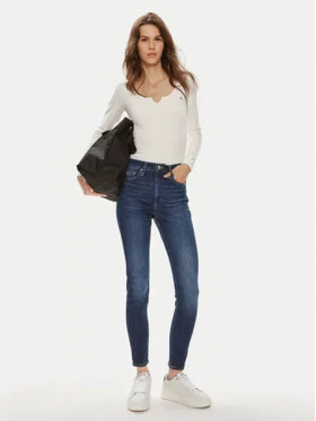Tommy Jeans Jeansy Sylvia Tmavomodrá Skinny Fit