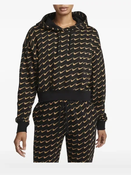 Koszulka Nike polarowa do biegania z nadrukiem szara