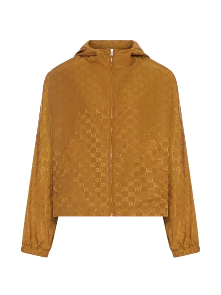 Geacă Gucci cu glugă maro