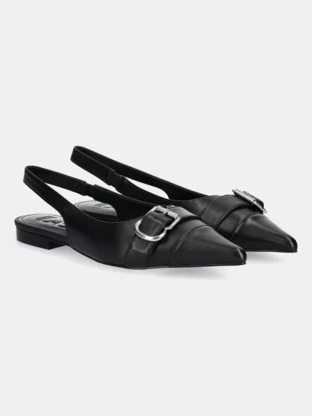 Answear Lab balerini de piele cu deschis negru