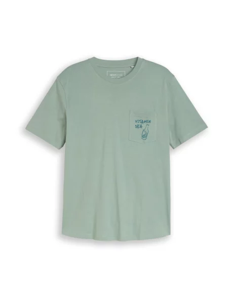 TOM TAILOR DENIM Tricou deschis verde