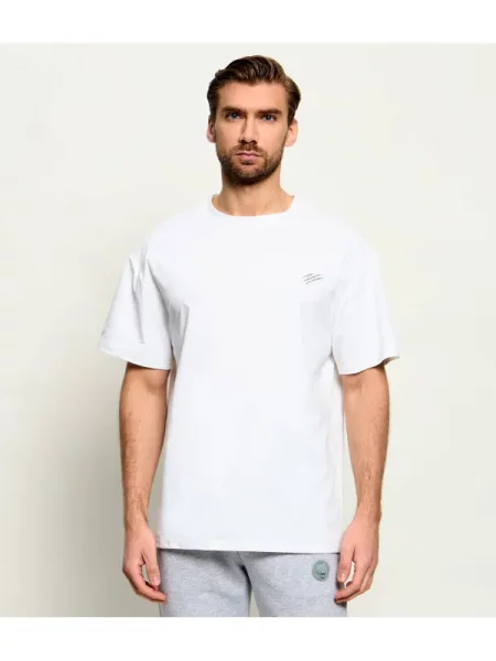 Plein Sport Tricou Chrome Scratch alb