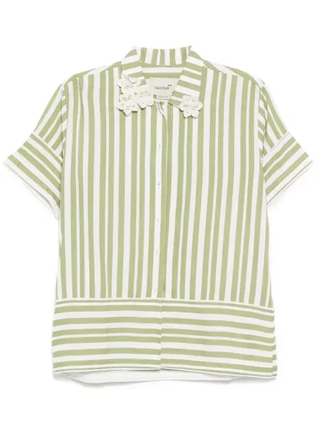 Cămașă Bambah cu mâneci scurte scurtă verde