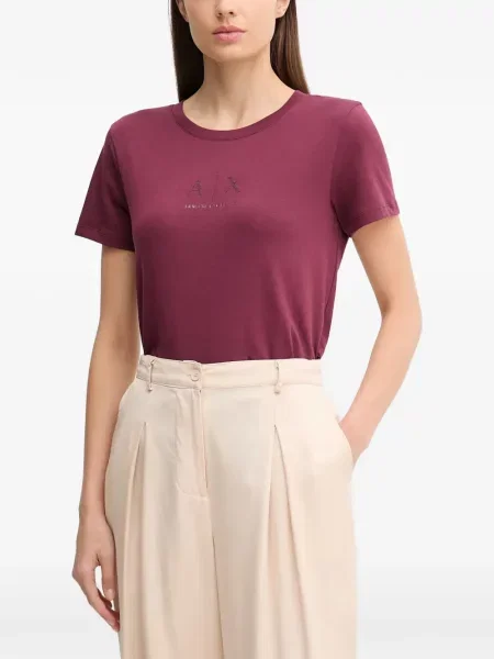 Tricou Armani Exchange cu autograf roșu