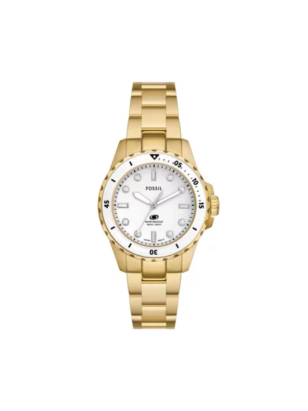 Fossil zegarek BLUE DIVE złoty niebieski