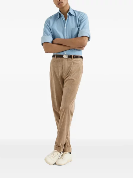 Pantaloni Brunello Cucinelli de catifea cord