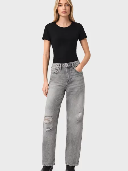 Джинсы Allsaints серые