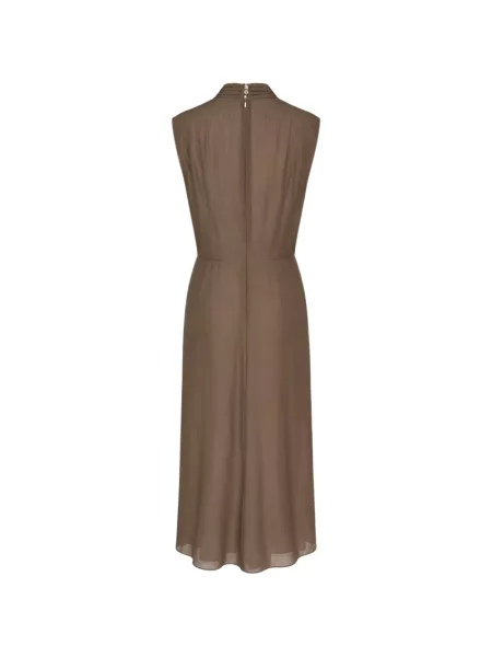 Rochie Club21 Collection drapată maro