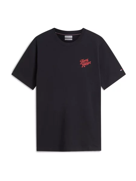 TOMMY HILFIGER Tricou IC albastru pastel / roșu negru