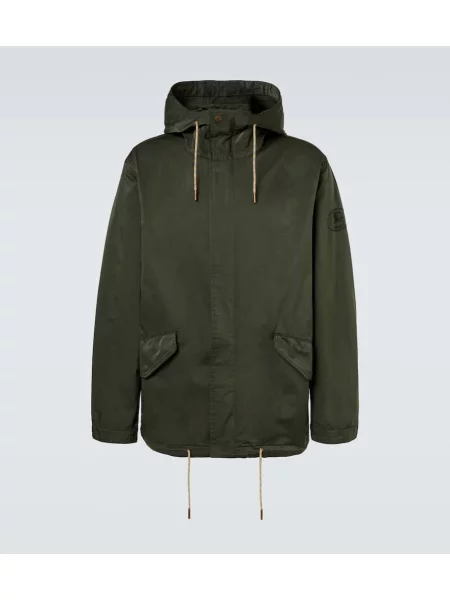 Geacă Burberry cu glugă verde