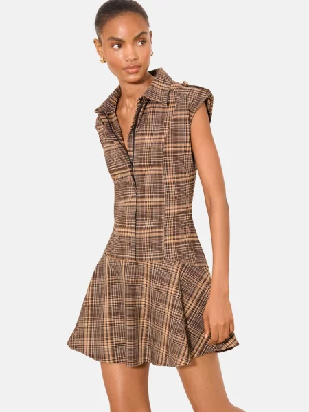 Lipsy Rochie / ciocolatiu / cappuccino maro