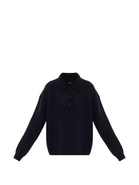 Gulerat tricou polo Anine Bing albastru