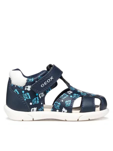 Sandály Geox B Sandal Zapito Boy Tmavomodrá
