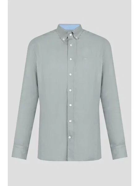 Рубашка Hackett London серая